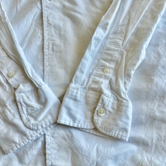 Allsaints casual white button-down collar shirt, size S - Picture 4 of 5